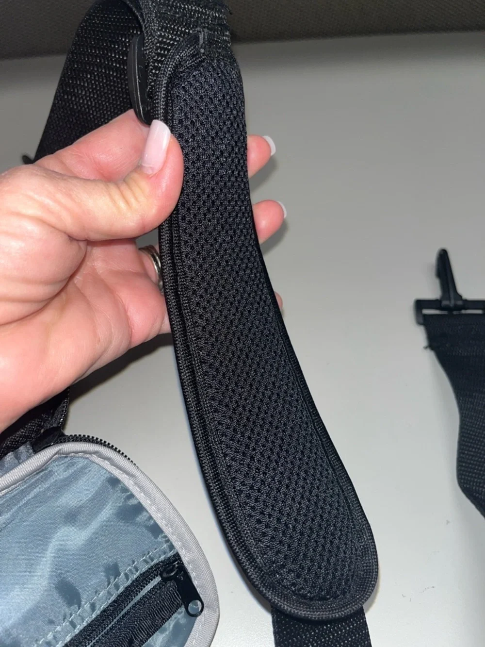 Samsonite Black and Gray Camera Crossbody Bag